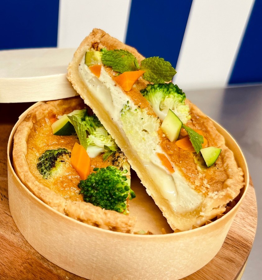 Quiche chèvre frais et légumes
